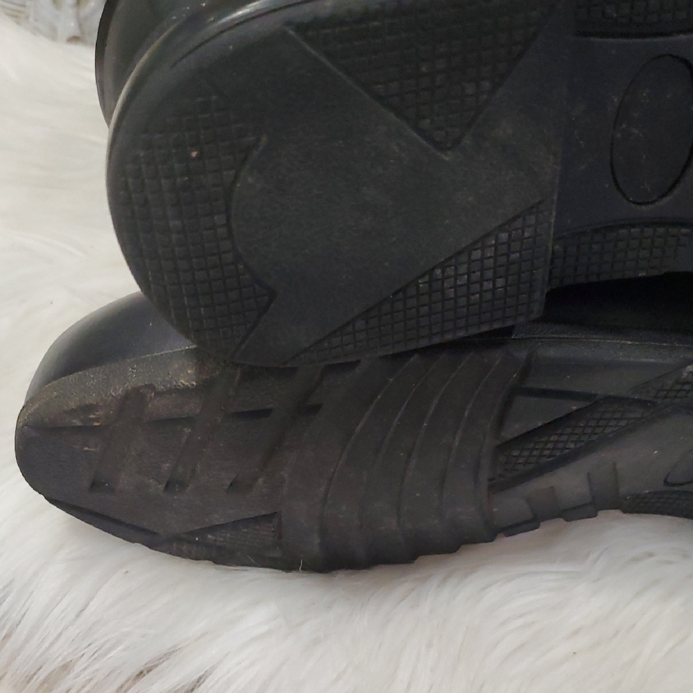 Vega Stylish Black Moto Boots with Velcro Straps - Picture 11 of 17